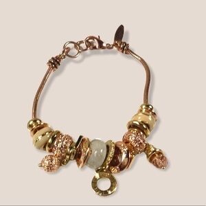 Vintage New York & Co‎ Rose gold charm bracelet